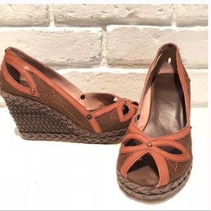 Ted Baker size 9 Fall wedge heels